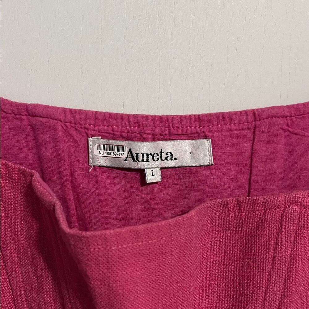 Aureta Revolve Sophia Bustier Corset fuchsia crop top neckline Size L romantic - Picture 3 of 4